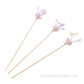 Wool Flower Wooden Stick Cat Toy Playing Wand